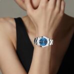 ROLEX Oyster Perpetual Automatic Mechanical Movement 100m Waterproof Women's Watch Swiss Watch 28mm Blue Dial Oyster Steel Case Oyster Steel Strap - Image 4