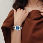 ROLEX Oyster Perpetual Automatic Mechanical Movement 100m Waterproof Women's Watch Swiss Watch 28mm Blue Dial Oyster Steel Case Oyster Steel Strap - Image 7