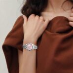 ROLEX Rolex Women's Log Series Automatic Mechanical Movement 100m Waterproof Women's Watch Swiss Watch 28mm Pink Dial Oyster Steel Strap - Image 7