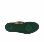 GUCCI Screener Dirty Shoes Leather GG Enamel Old Style Lacing Low-top Fashion Board Shoes Men's Green - Image 8