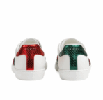 GUCCI Gucci ACE Cowhide Fashion Sneakers Men's White Green - Image 5